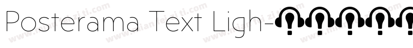 Posterama Text Ligh字体转换